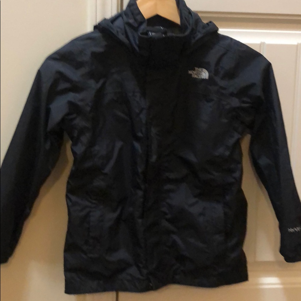 North Face hooded Hyvent rain jacket boys small